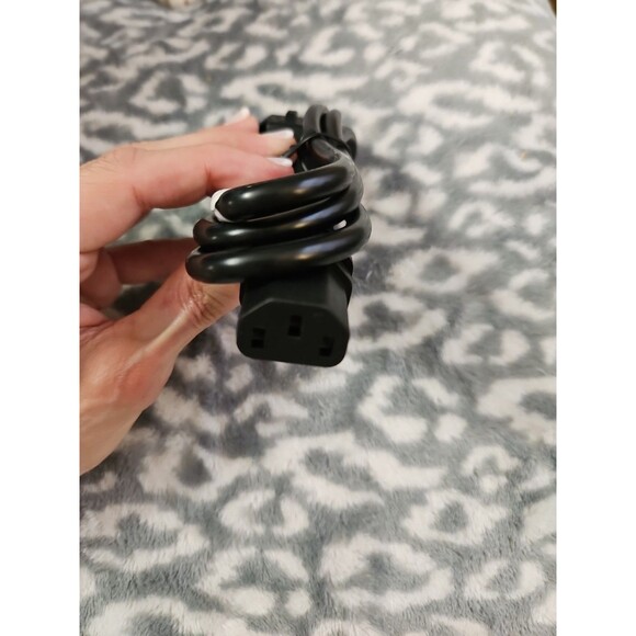 3ft LineTek LP-34 16A 250W European EU KR Outlet Power Cord Black New - Picture 3 of 4